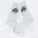 Socken Cheer Pack "Kralle" schwarz mit Bling Gr. 27-46